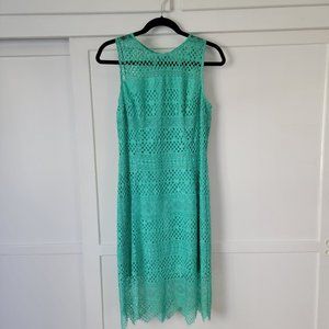 Marciano by Guess, size Medium, Turquoise Light Blue-Green Lace Cocktail Dress